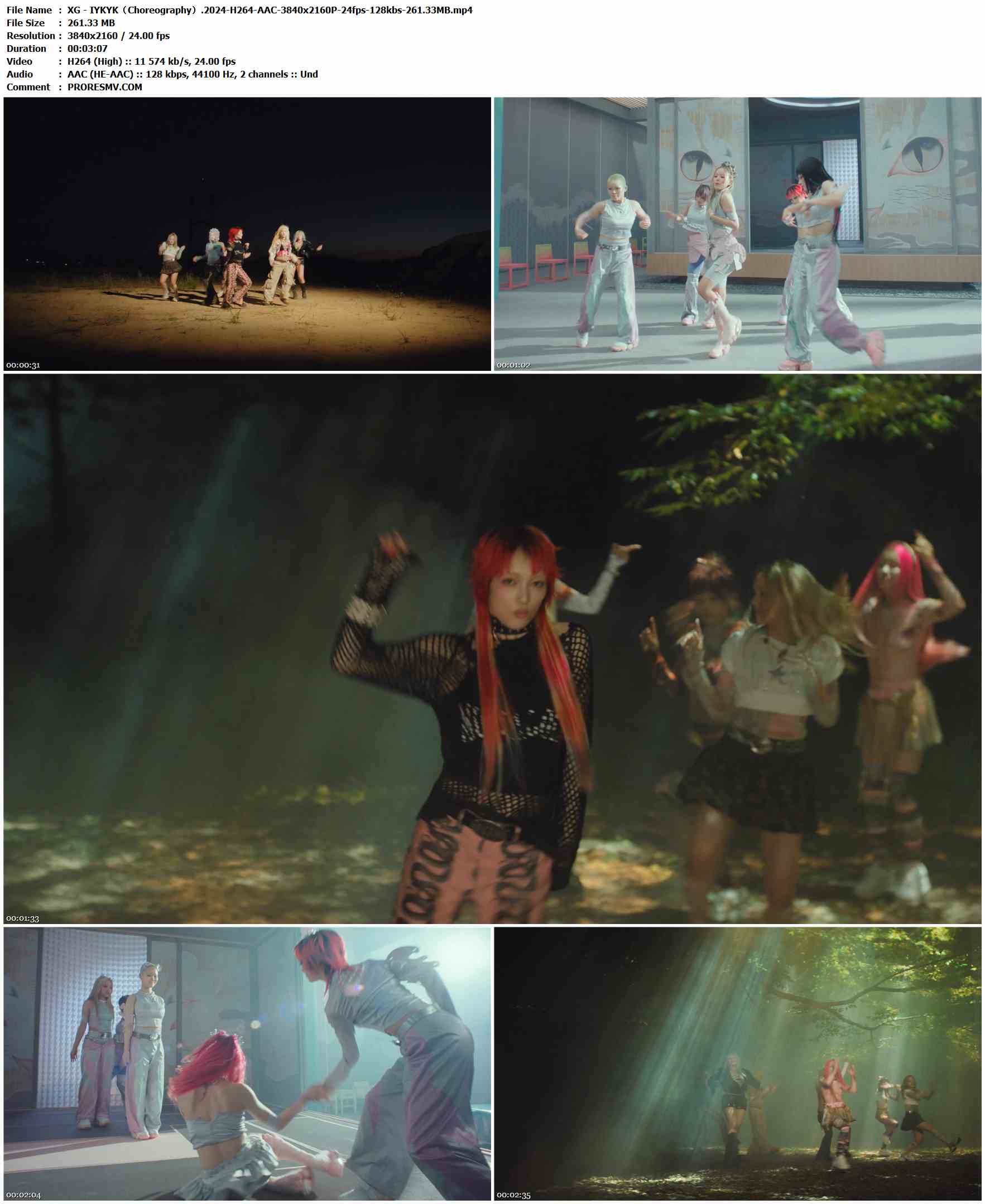 XG - IYKYK（Choreography）.2024-H264-AAC-3840x2160P-24fps-128kbs-261.33MB官方MV_高清MV